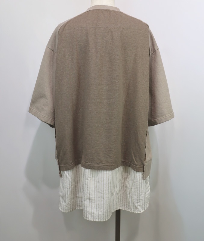 ��26SS��UNDERCOVER MEN'S PRE-COLLECTION ����������С���󥺥ץ쥳�쥯����� TEE/ST�����mixȾµPK�������å� �١����奰�졼 UP1F4803