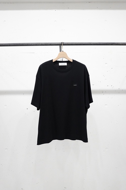 CULLNI ����� Cotton Jersey Embroidery Patch Pullover BLACK  25-SS-038B