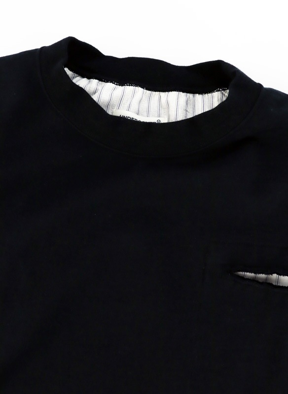 ��26SS��UNDERCOVER MEN'S PRE-COLLECTION ����������С���󥺥ץ쥳�쥯����� TEE/ST�����mixȾµPK�������å� �֥�å� UP1F4803