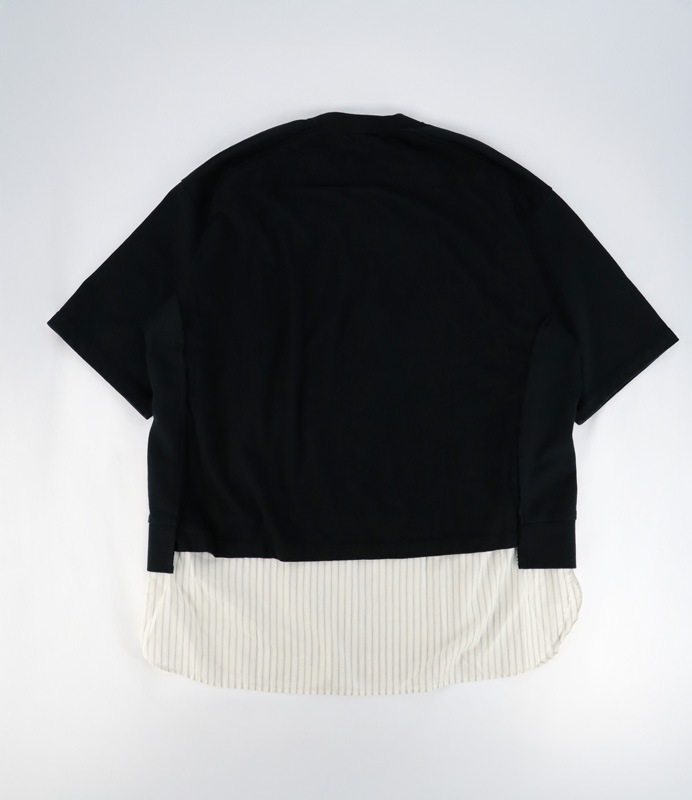 ��26SS��UNDERCOVER MEN'S PRE-COLLECTION ����������С���󥺥ץ쥳�쥯����� TEE/ST�����mixȾµPK�������å� �֥�å� UP1F4803