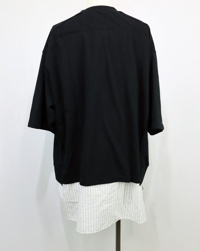 ��26SS��UNDERCOVER MEN'S PRE-COLLECTION ����������С���󥺥ץ쥳�쥯����� TEE/ST�����mixȾµPK�������å� �֥�å� UP1F4803