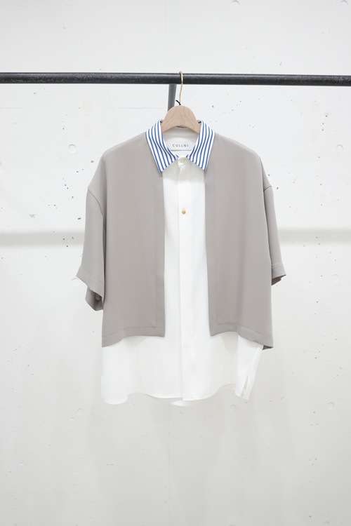 23SS】CULLNI クルニ Color Blocking Layered Front Short Sleeve