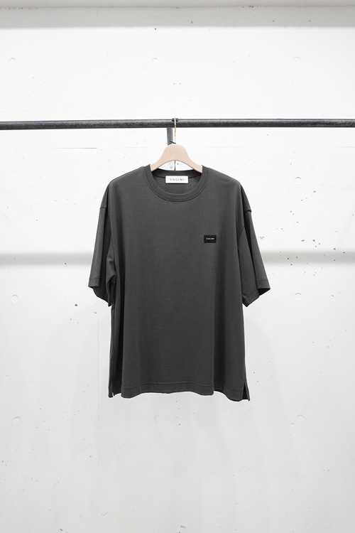 CULLNI ����� Cotton Jersey Embroidery Patch Pullover CHAECOAL  25-SS-038B