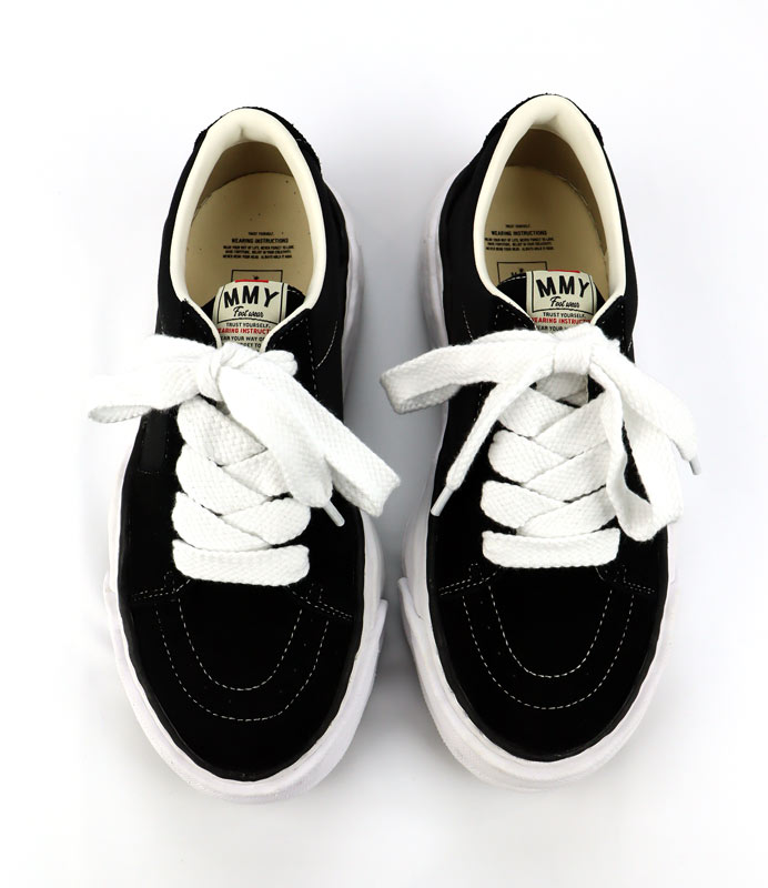 Maison MIHARA YASUHIRO �᥾�� �ߥϥ�䥹�ҥ� "ERIC" OG Sole Mix Material Low-Top Sneaker �֥�å� A16FW701