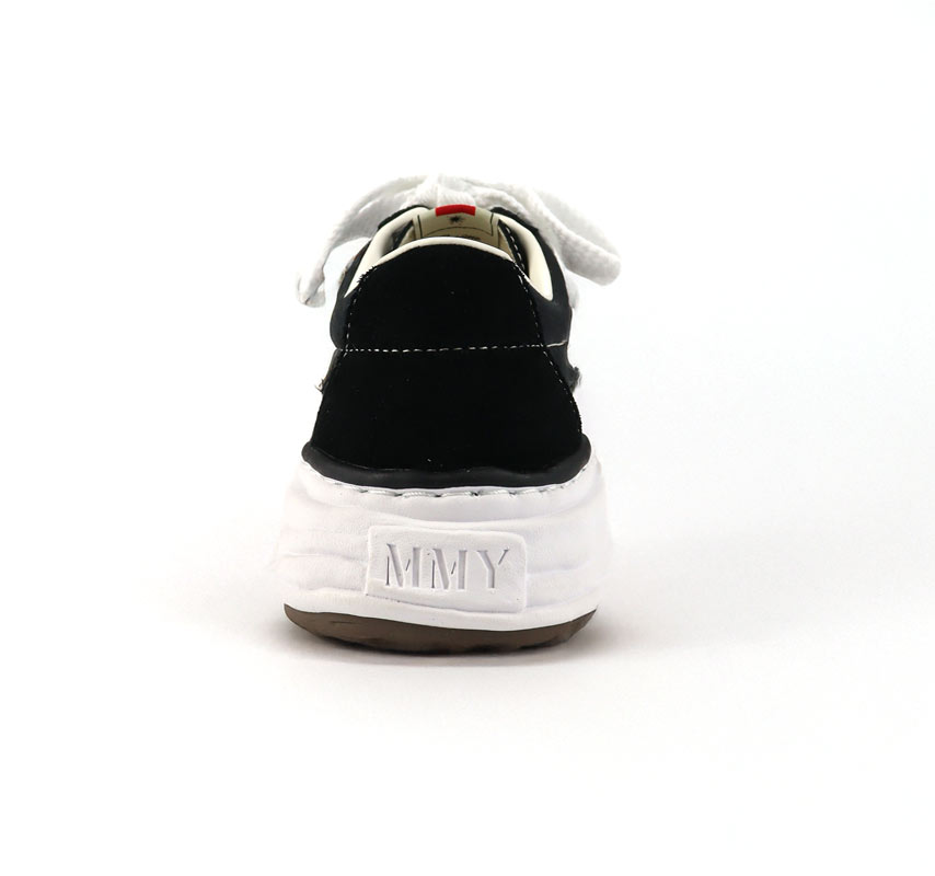 Maison MIHARA YASUHIRO �᥾�� �ߥϥ�䥹�ҥ� "ERIC" OG Sole Mix Material Low-Top Sneaker �֥�å� A16FW701