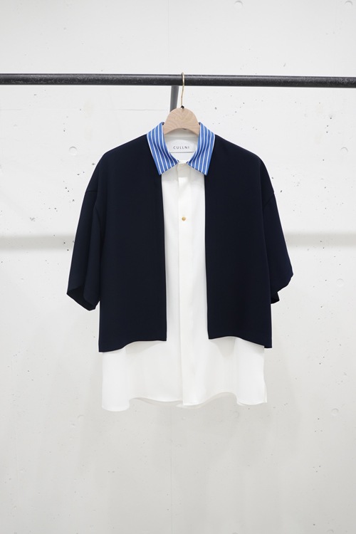 23SS】CULLNI クルニ Color Blocking Layered Front Short