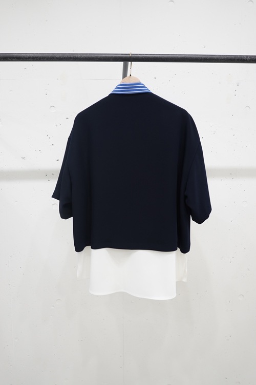 23SS】CULLNI クルニ Color Blocking Layered Front Short Sleeve