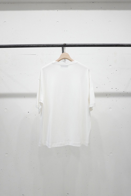 CULLNI  Cotton Jersey Embroidery Patch Pullover WHITE  25-SS-038B