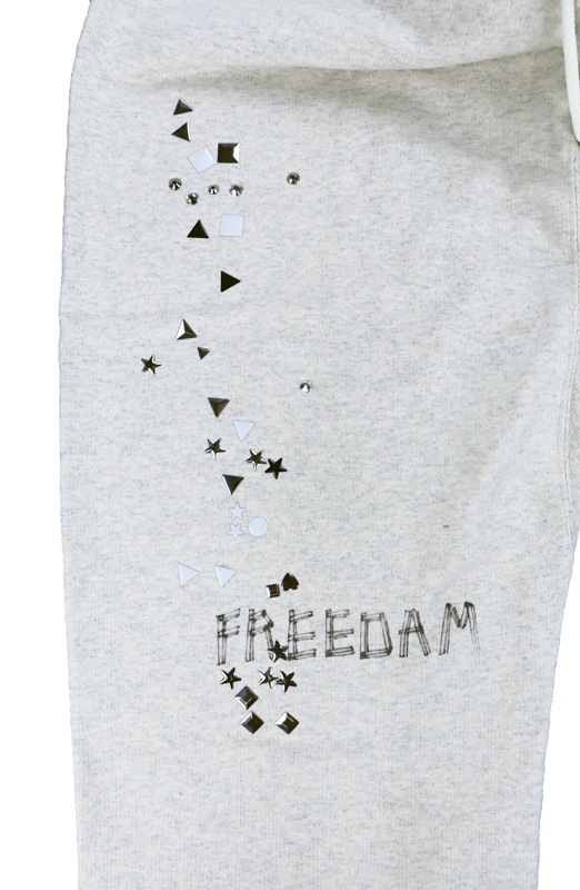 ��25AW��Maison MIHARA YASUHIRO �᥾�� �ߥϥ�䥹�ҥ� Embellished Distressed Sweat Pants �ۥ磻�� J15PT724