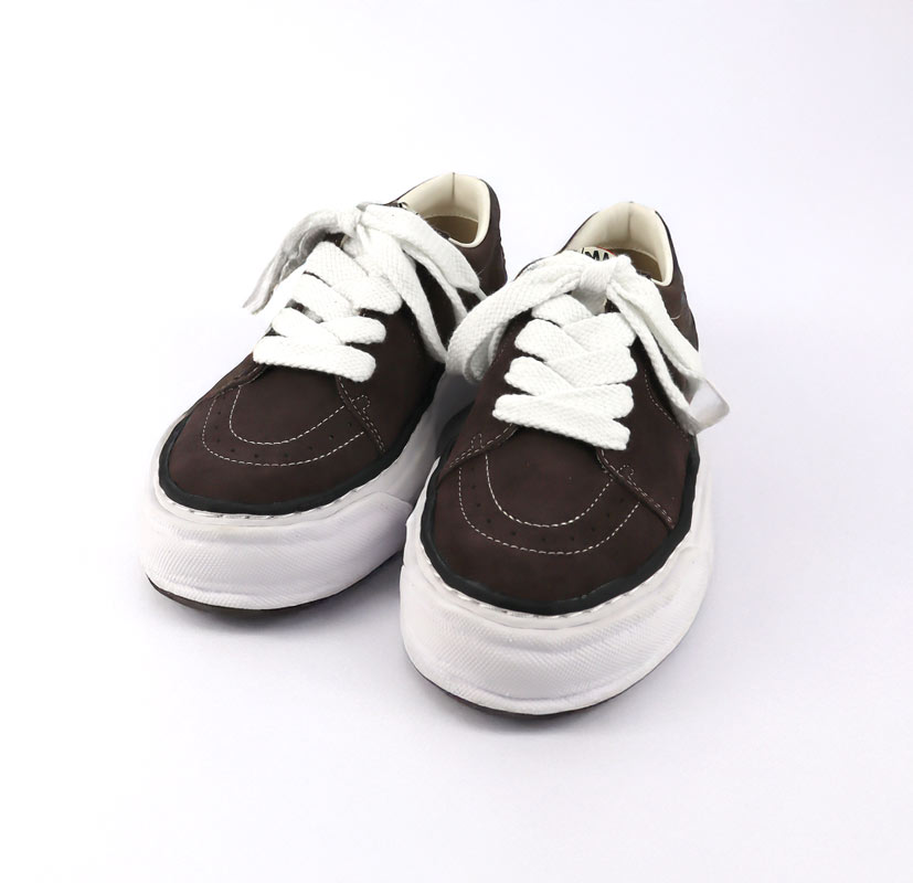 Maison MIHARA YASUHIRO �᥾�� �ߥϥ�䥹�ҥ� "ERIC" OG Sole Mix Material Low-Top Sneaker �֥饦�� A16FW701