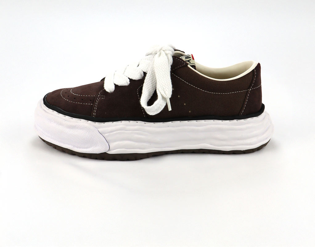 Maison MIHARA YASUHIRO �᥾�� �ߥϥ�䥹�ҥ� "ERIC" OG Sole Mix Material Low-Top Sneaker �֥饦�� A16FW701