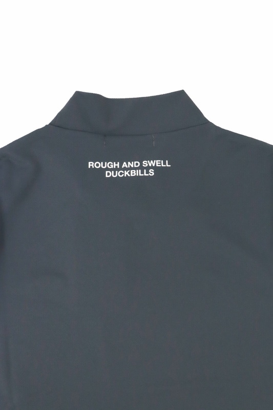 ラフアンドスウェル rough&swell モックネックシャツ チャコール