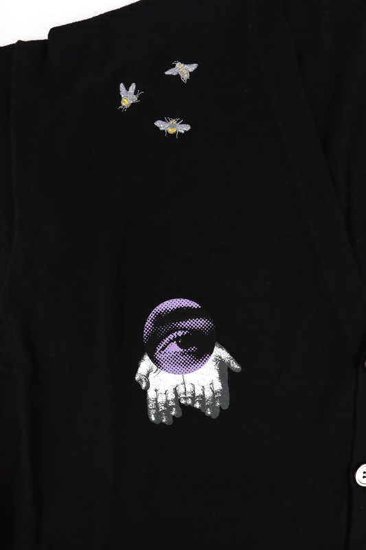 ��26SS��UNDERCOVER MEN'S PRE-COLLECTION ����������С���󥺥ץ쥳�쥯����� ������ե��顼����˥åȥ����ǥ����� �֥�å� UP1F4903