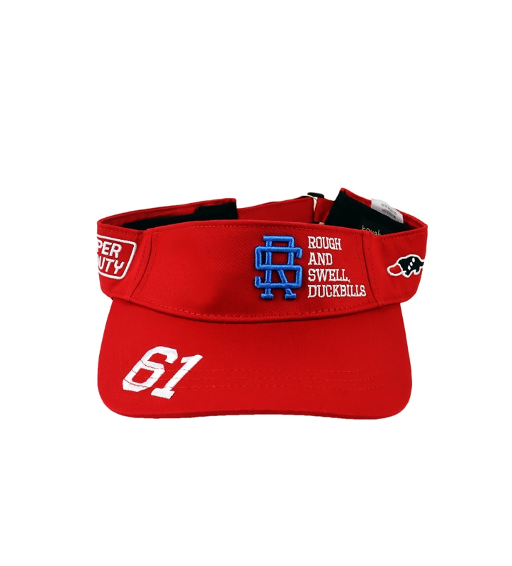 rough&swell ラフアンドスウェル TEAM TOUR SUN VISOR バイザー レッド