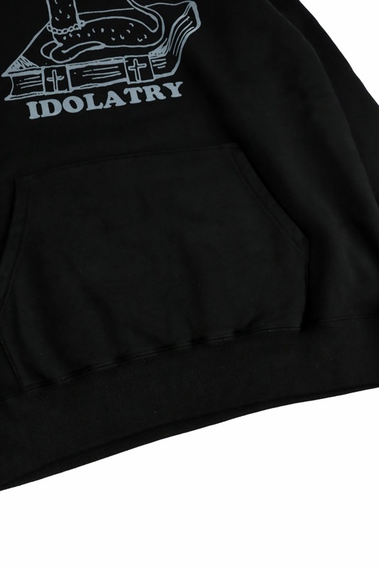 【関税込み】UNDERCOVER ブラック Idolatry フーディ UNDERCOVER アンダーカバー HOODIE GRACE IDOLATRY/flocky