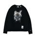 ��25AW��Maison MIHARA YASUHIRO �᥾�� �ߥϥ�䥹�ҥ� Cat Printed Sweatshirt �֥�å� J15PO742