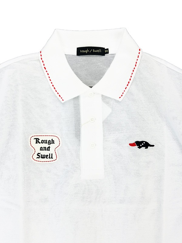 rough&swell ラフアンドスウェル STITCH POLO ポロシャツ ホワイト RSM