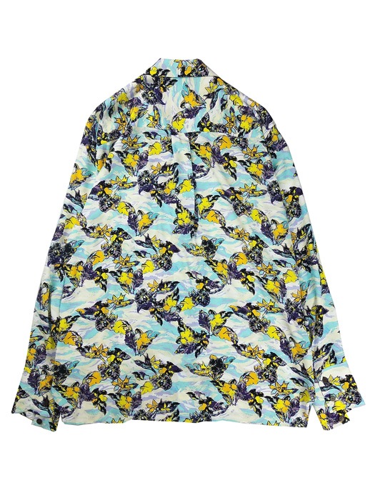 50%OFF】sulvam サルバム Long sleeve ALOHA shirt ロングアロハ
