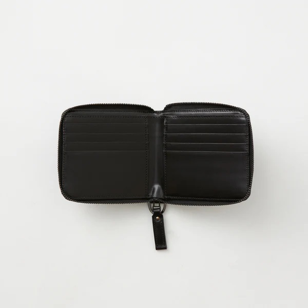 ��40%OFF��White Mountaineering  �ۥ磻�ȥޥ���ƥ˥���󥰡�LEATHER WALLET BLACK WM2573819
