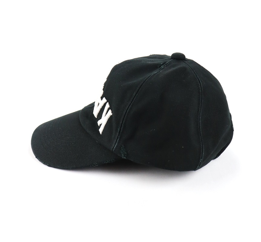 ��26SS��KAMIYA ���ߥ� ��KAMIYA�� Upside-Down Distressed Cap �֥�å� G16CA104