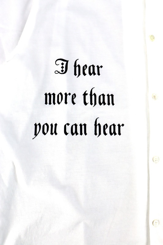 ��26SS��UNDERCOVER MEN'S PRE-COLLECTION ����������С���󥺥ץ쥳�쥯����� ����ŷ������Ⱦµ����� I hear �ۥ磻�� UP1F4404