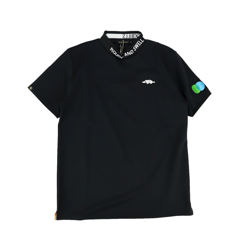 rough&swell ��ե���ɥ������� COLLAR LOGO MOCK ��å��ͥå� �֥�å� RSM-26036