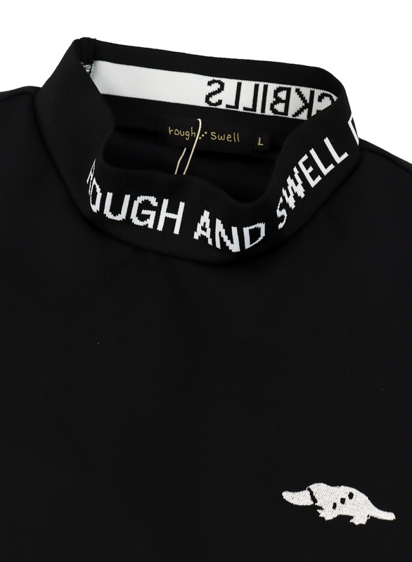rough&swell ��ե���ɥ������� COLLAR LOGO MOCK ��å��ͥå� �֥�å� RSM-26036