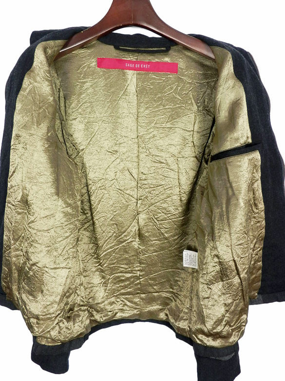 50%OFFSAGE DE CRET ǥ 31-40-3879 ޥե֥å ѥå硼ȥ㥱å JACKET sagedecret