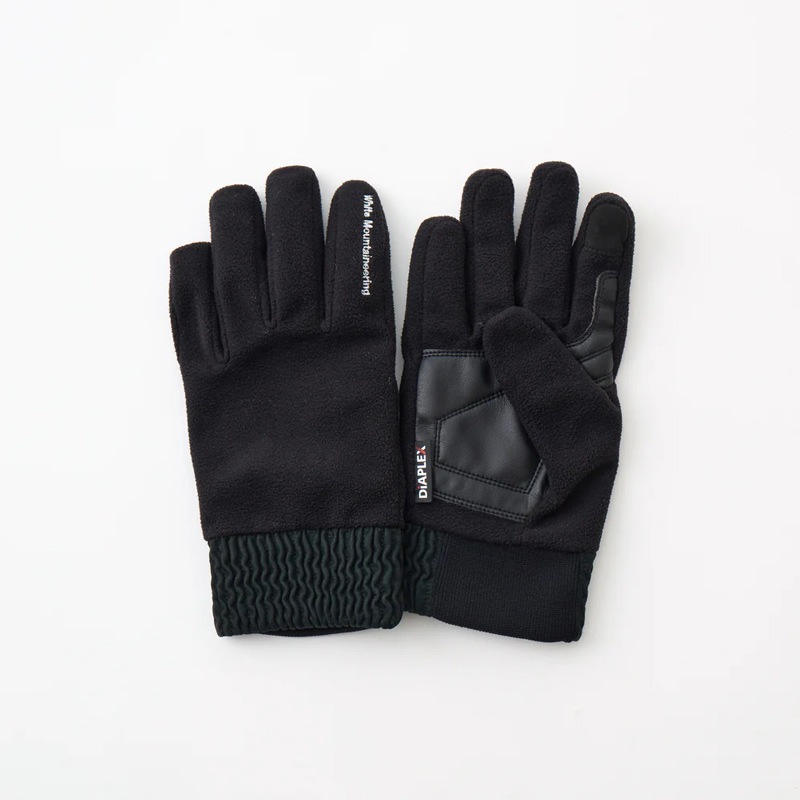 ��40%OFF��White Mountaineering  �ۥ磻�ȥޥ���ƥ˥���󥰡�DiAPLEX GLOVES BLACK WM2573807