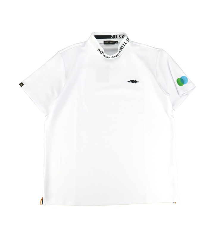 rough&swell ��ե���ɥ������� COLLAR LOGO MOCK ��å��ͥå� �ۥ磻�� RSM-26036