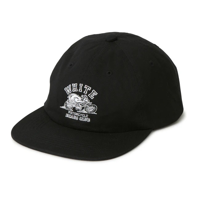 White Mountaineering WHITE MOTORCYCLE BEARS CLUB CAP��BLACK BC2473807