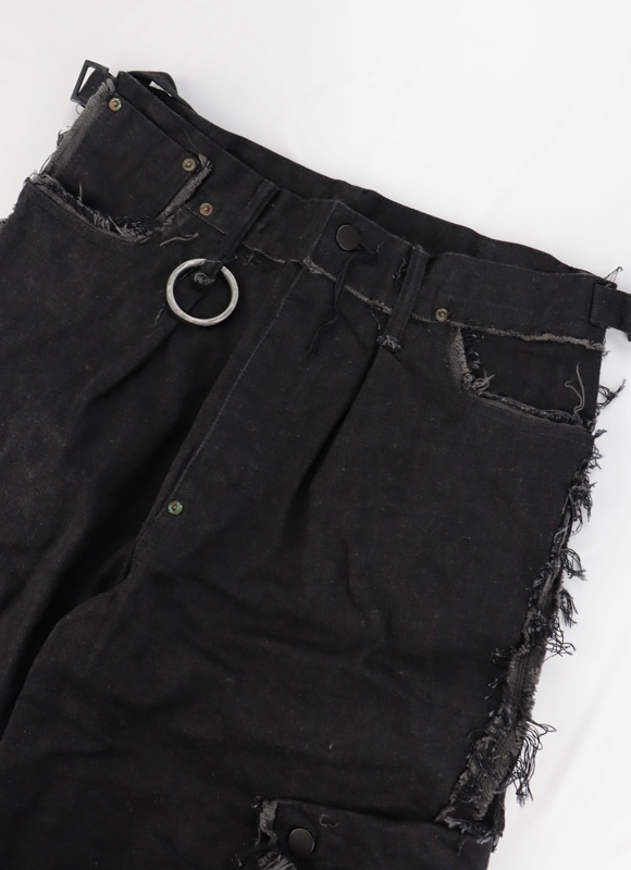 MINUS �ޥ��ʥ� Slash Seam Twist Cargo Jeans(NOIR) M-P1-PT21