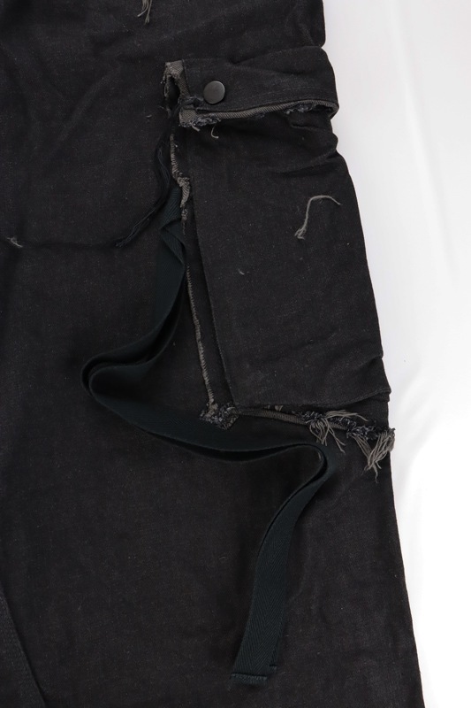 MINUS �ޥ��ʥ� Slash Seam Twist Cargo Jeans(NOIR) M-P1-PT21