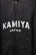 ��25AW��KAMIYA ���ߥ� "KAMIYA logo�� Distressed Zip Sweat Jacket �֥�å� G15JK075