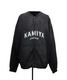 ��25AW��KAMIYA ���ߥ� "KAMIYA logo�� Distressed Zip Sweat Jacket �֥�å� G15JK075