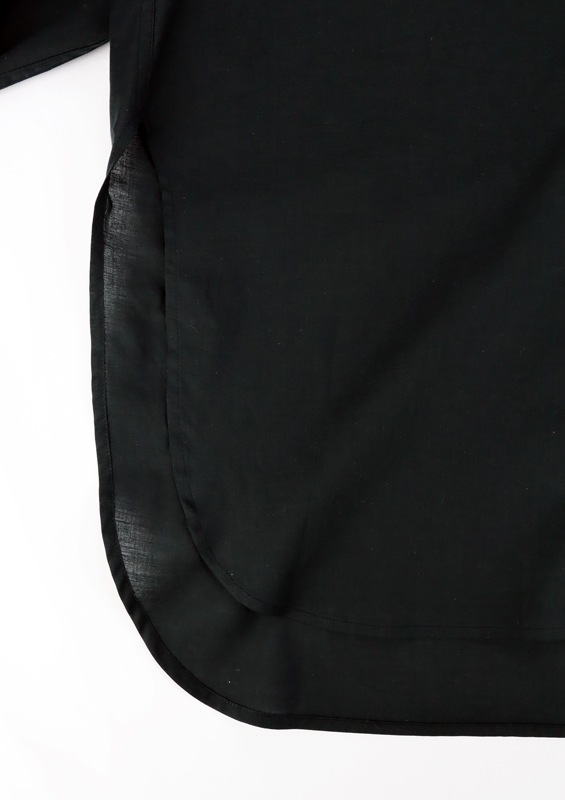 ��30��OFF��KAMIYA ���ߥ� Drawstring Cuff Shirt �֥�å� G16SH050