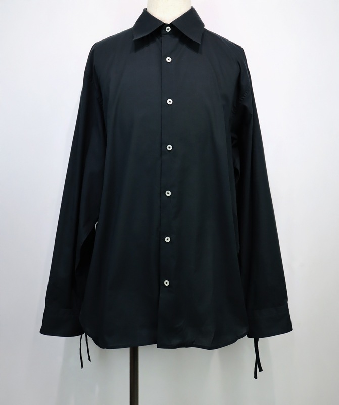 ��30��OFF��KAMIYA ���ߥ� Drawstring Cuff Shirt �֥�å� G16SH050