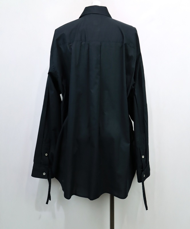 ��30��OFF��KAMIYA ���ߥ� Drawstring Cuff Shirt �֥�å� G16SH050