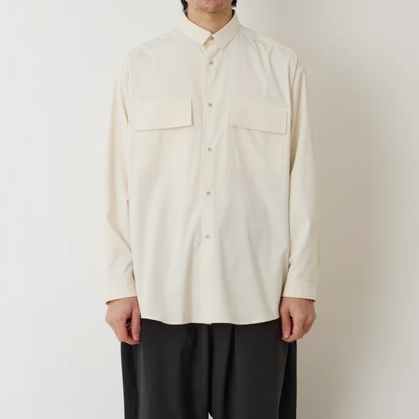 25SSWhite Mountaineering Repose Wear ۥ磻ȥޥƥ˥ REGULAR COLLAR SHIRTIVORY RW2571102