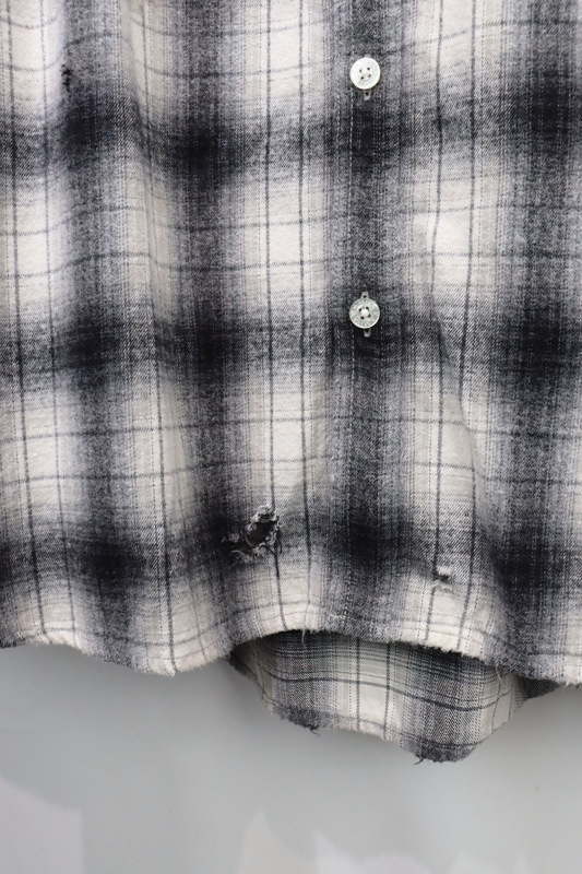 25AWKAMIYA ߥ Hooded Check Shirt 졼 G15SH055
