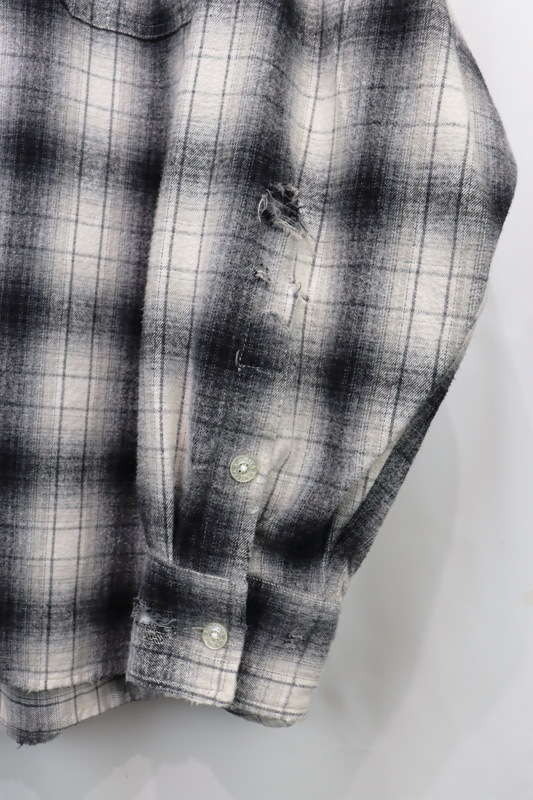 25AWKAMIYA ߥ Hooded Check Shirt 졼 G15SH055