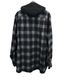 25AWKAMIYA ߥ Hooded Check Shirt ֥å G15SH055