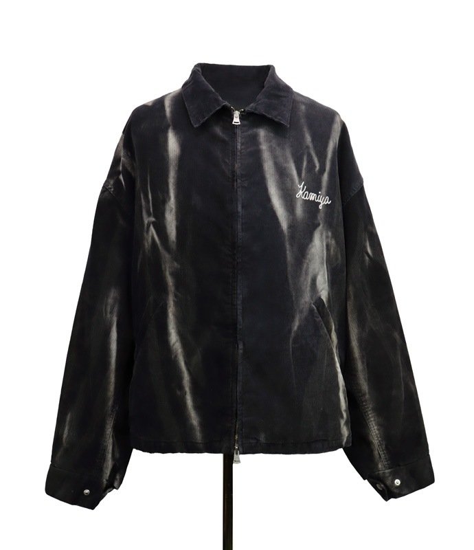 25AWKAMIYA ߥ Sun Faded Like Corduroy Work Jacket ֥å G15BL033