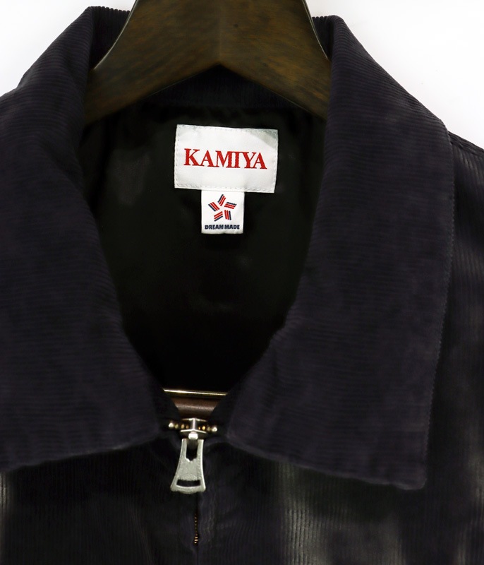 25AWKAMIYA ߥ Sun Faded Like Corduroy Work Jacket ֥å G15BL033