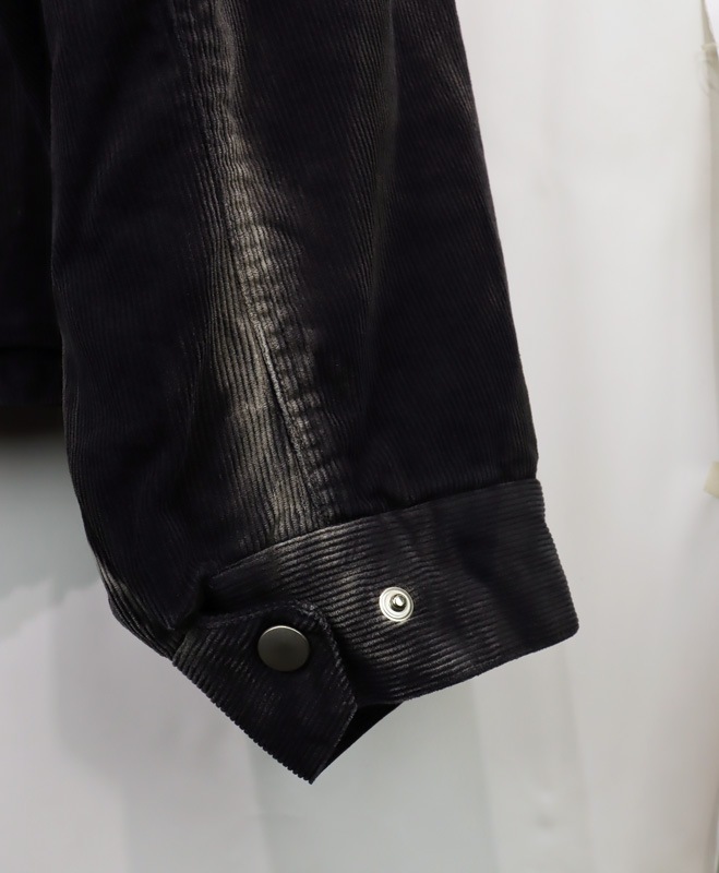 25AWKAMIYA ߥ Sun Faded Like Corduroy Work Jacket ֥å G15BL033