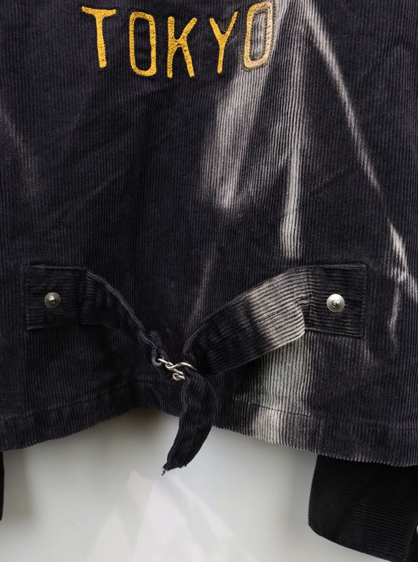 25AWKAMIYA ߥ Sun Faded Like Corduroy Work Jacket ֥å G15BL033