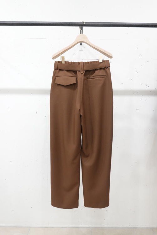 クルニ CULLNI 22AW 2 Tuck Wide Pants with long belt 22-AW-039 2タックワイドロングパンツ メンズ 1