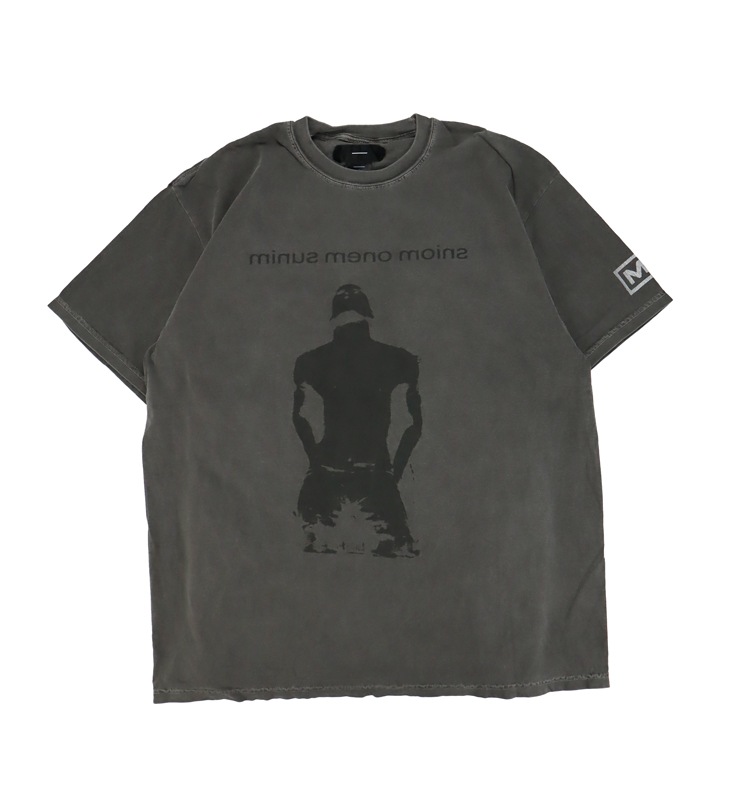 MINUS �ޥ��ʥ� Bootleg Tee(A MAN'S SHADOW)10YEARS BLACK M-P1-BG5