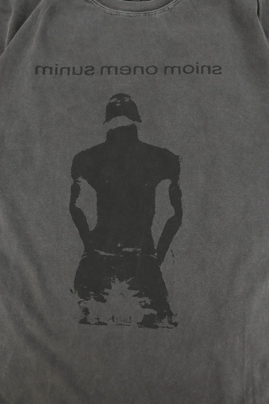 MINUS �ޥ��ʥ� Bootleg Tee(A MAN'S SHADOW)10YEARS BLACK M-P1-BG5