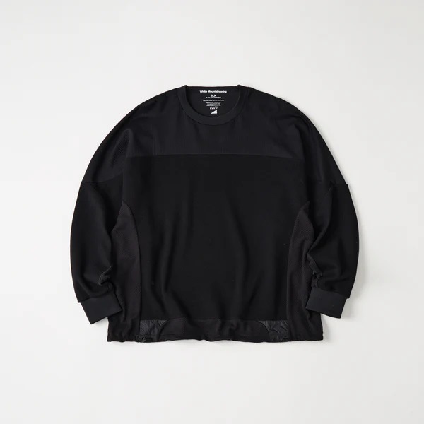 ��30��OFF��White Mountaineering  �ۥ磻�ȥޥ���ƥ˥���� RAGLAN OVERSIZE PULLOVER BLACK BK2671504